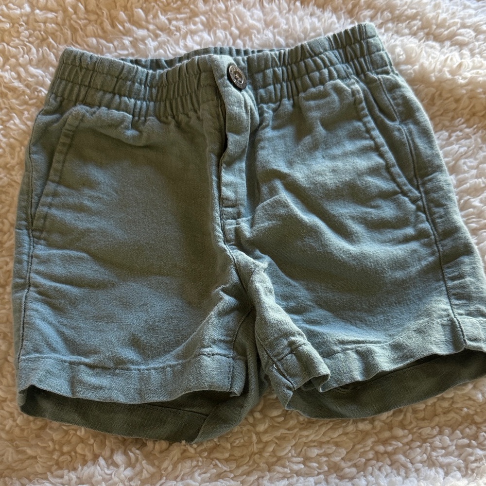 Janie and Jack Olive Green Kids Shorts